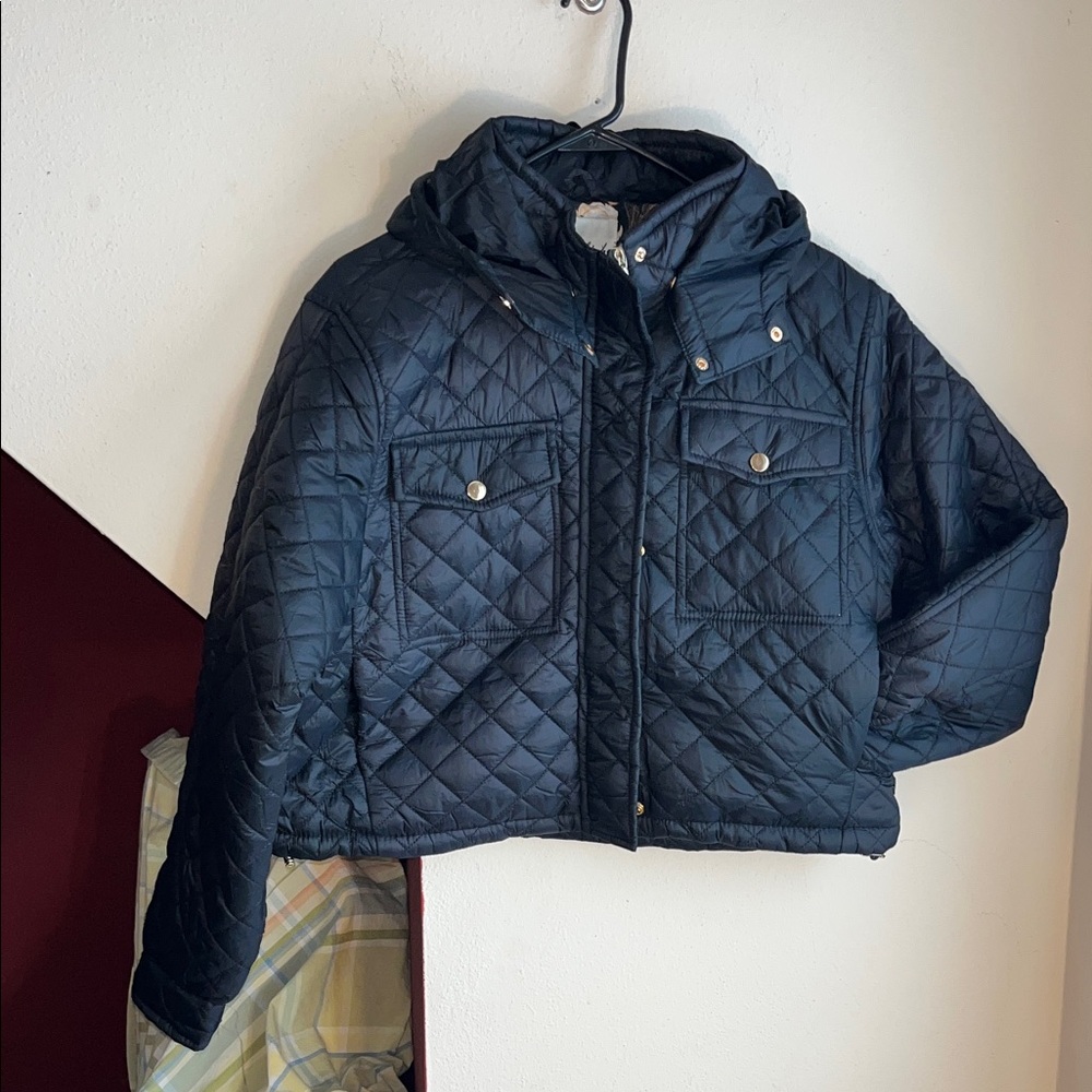Snobbish Collection Quilted Hooded Jacket‎ - Black XL